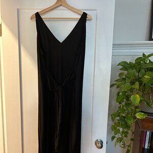Tencel Ripe Maternity Jumpsuit in Black